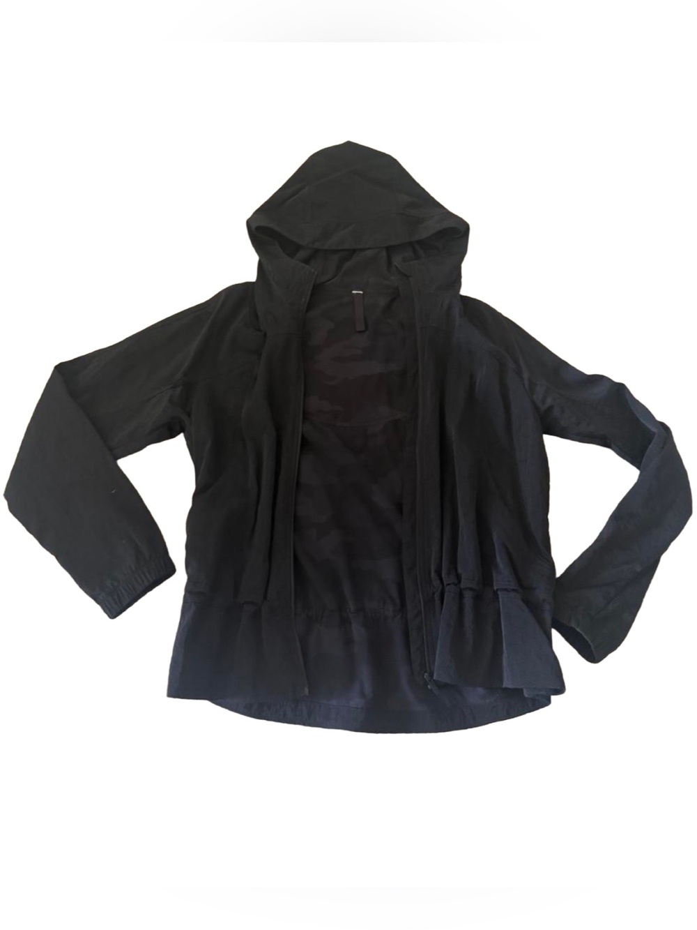 Lululemon Women's Black Athletic Hooded Jacket Size M
